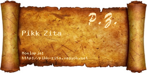 Pikk Zita névjegykártya